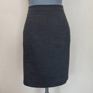 Club Monaco Grey Wool Pencil Skirt Size 00